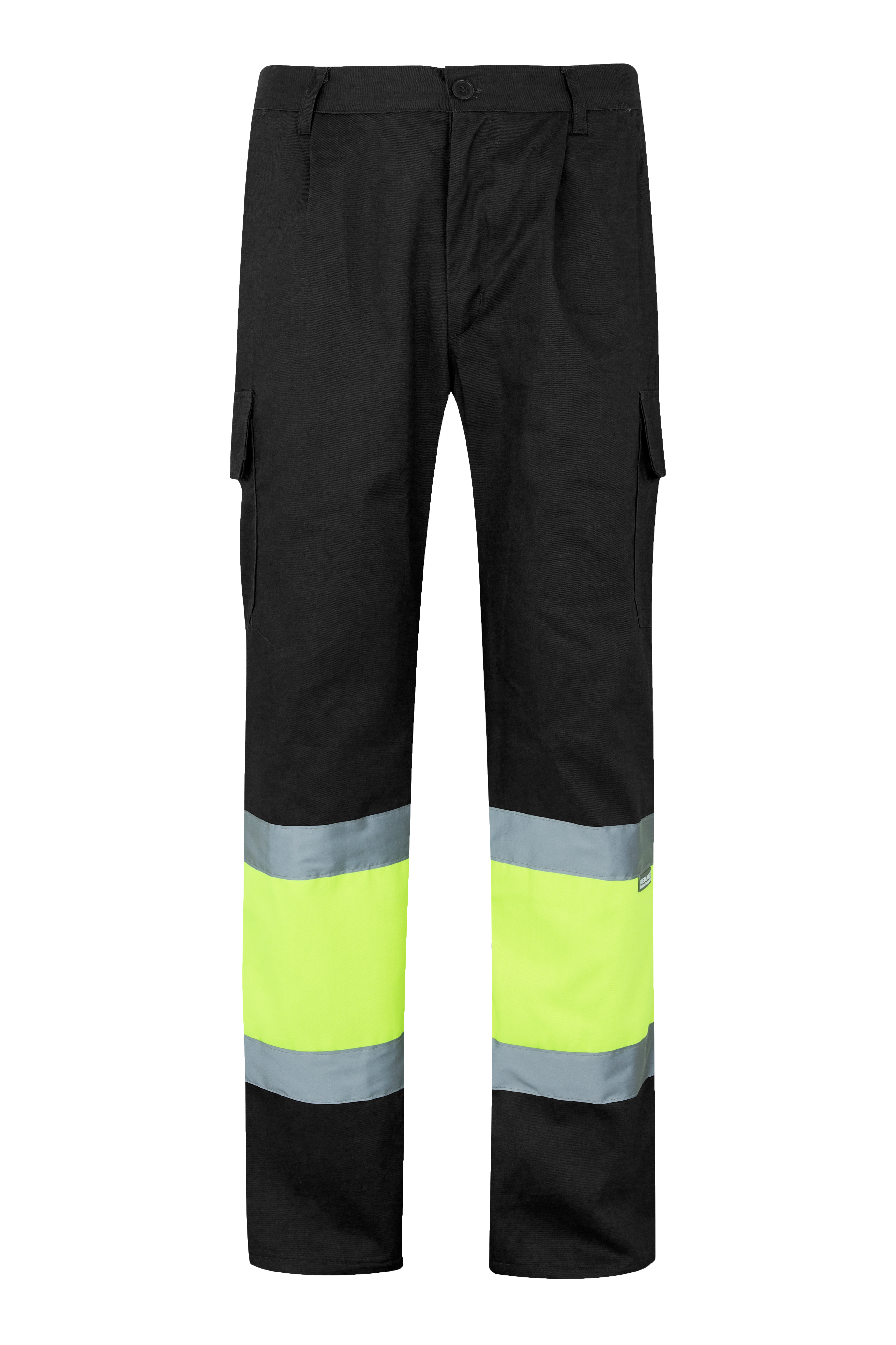 VL ATHENA. Calças bicolor em sarja (210g/m²), forradas, multibolsos, em algodão (20%) e poliéster (80%)