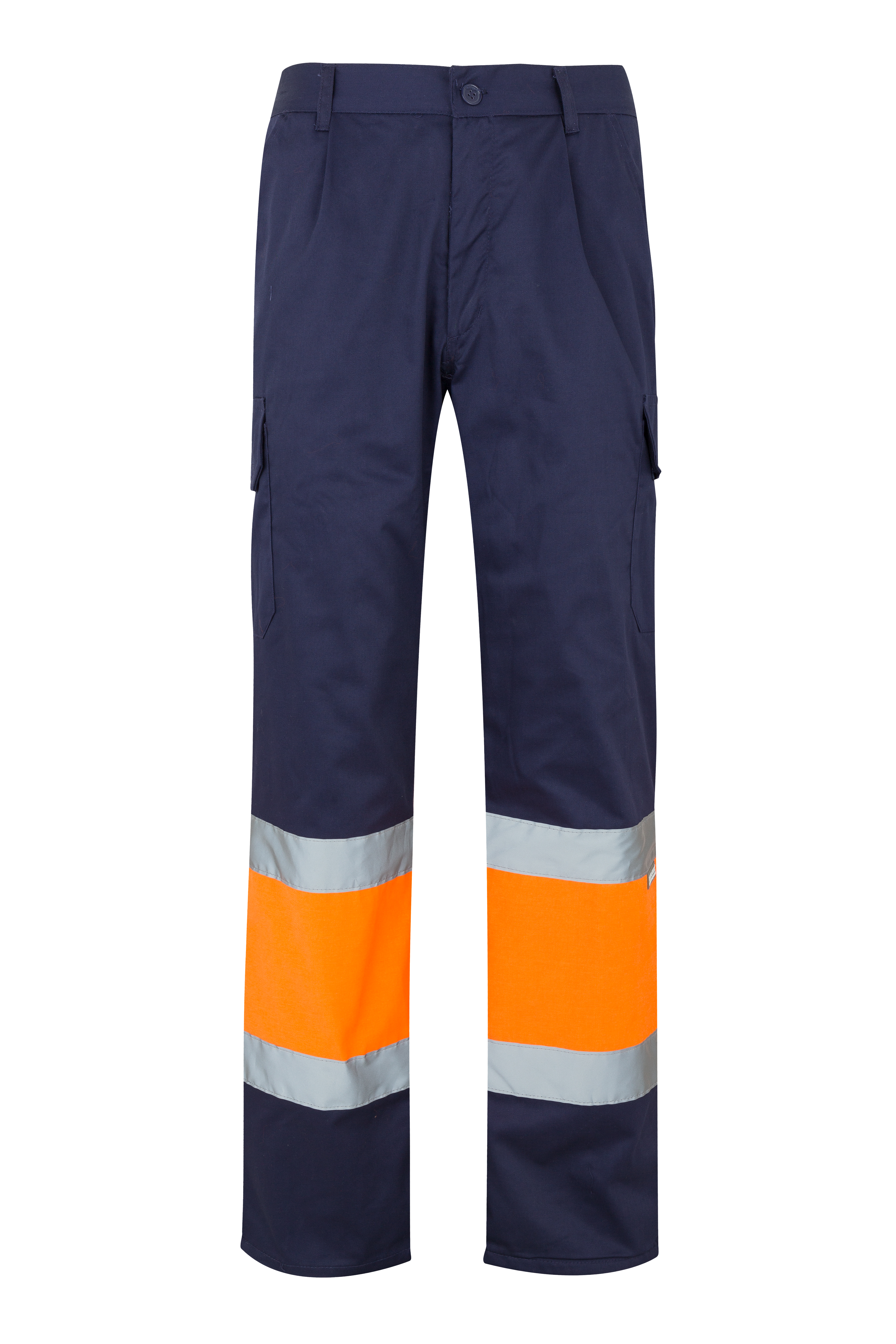VL POSEIDON. Calças bicolor em sarja multibolsos (210g/m²), em algodão (20%) e poliéster (80%)