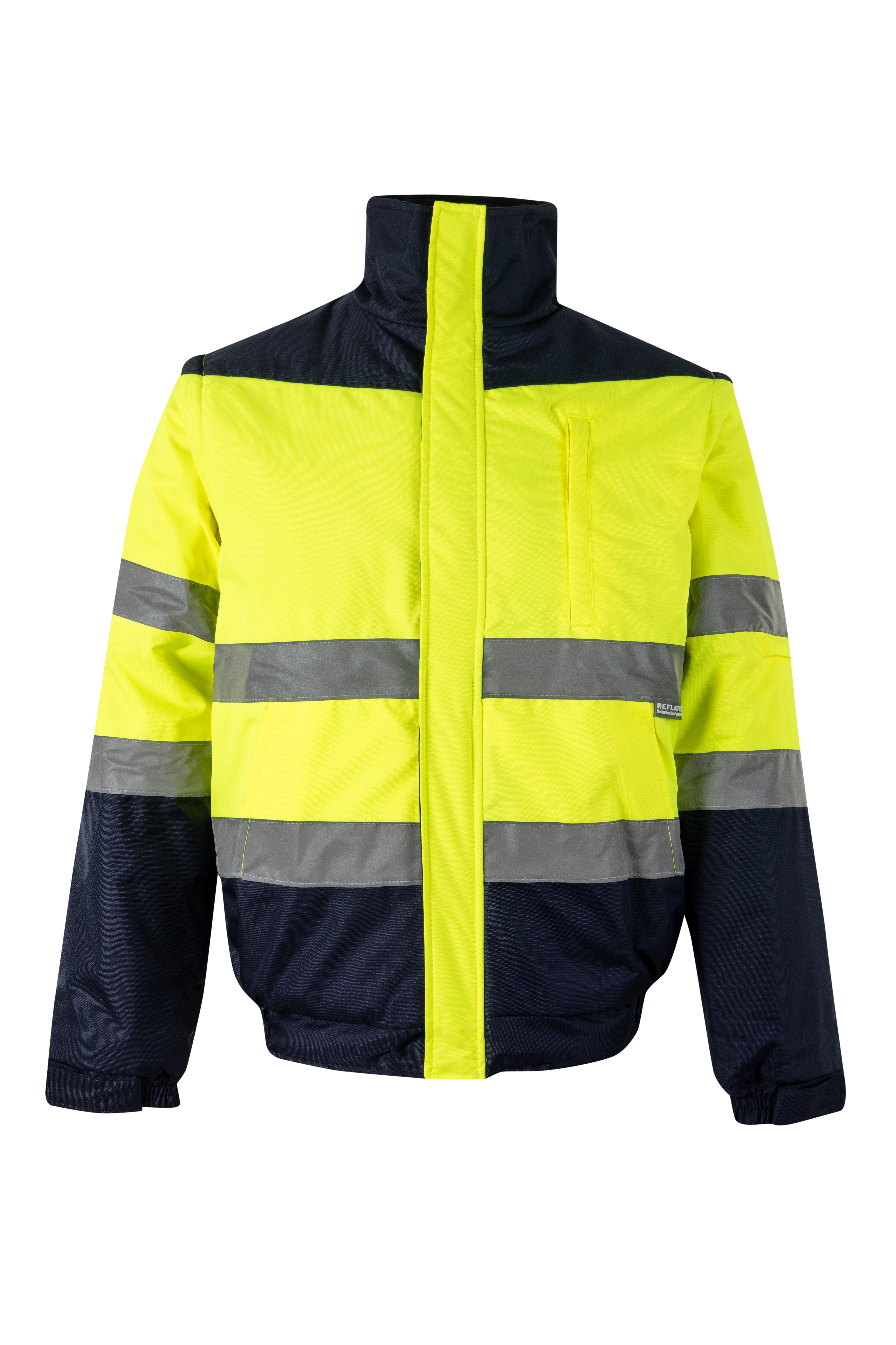 VL JUPITER LARGE. Casaco acolchoado bicolor (180g/m²) em poliéster (100%), com recobrimento de PU