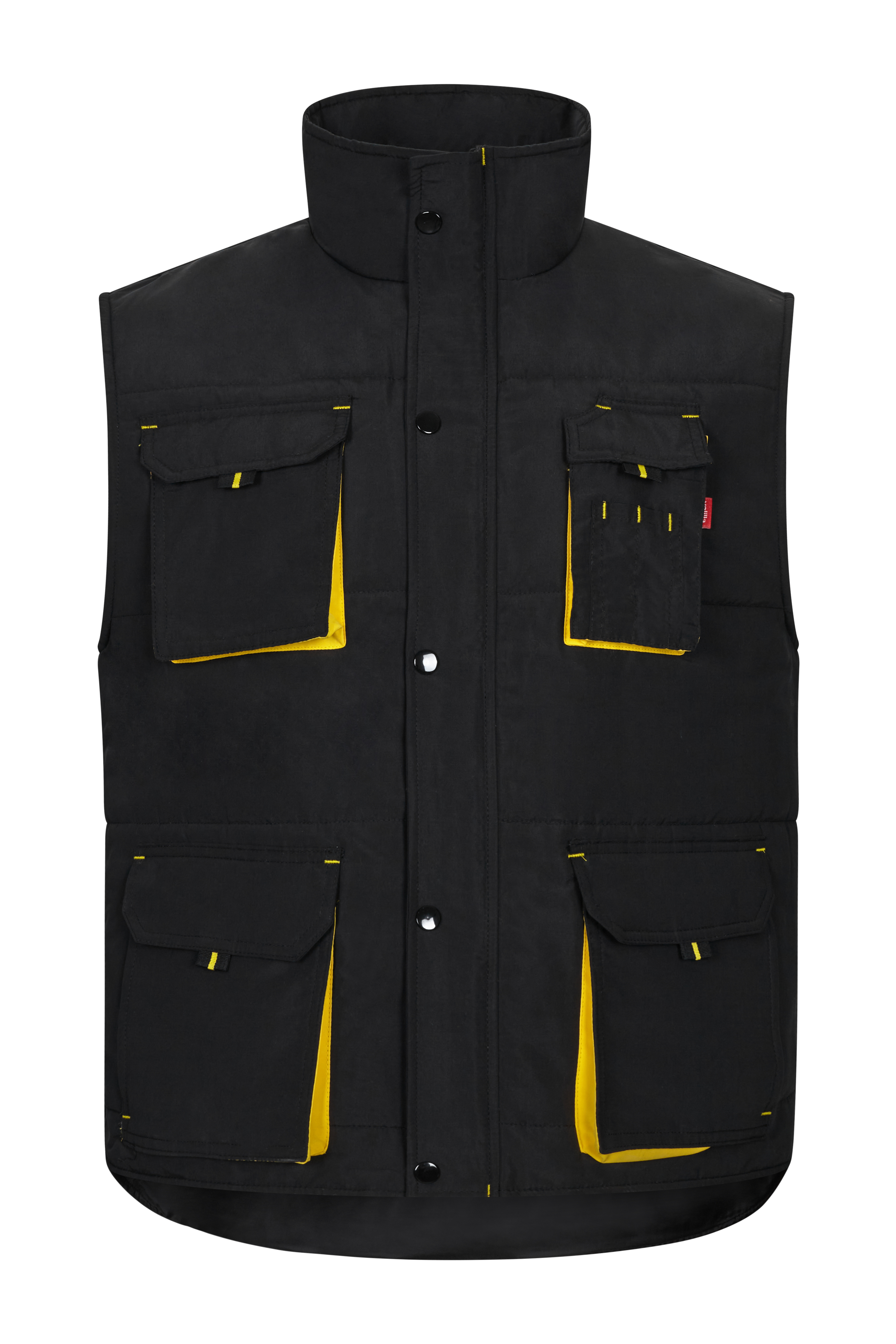VL NERGAL. Padded vest, two-tone, multi-pocket (120g/m²), in polyester (100%)