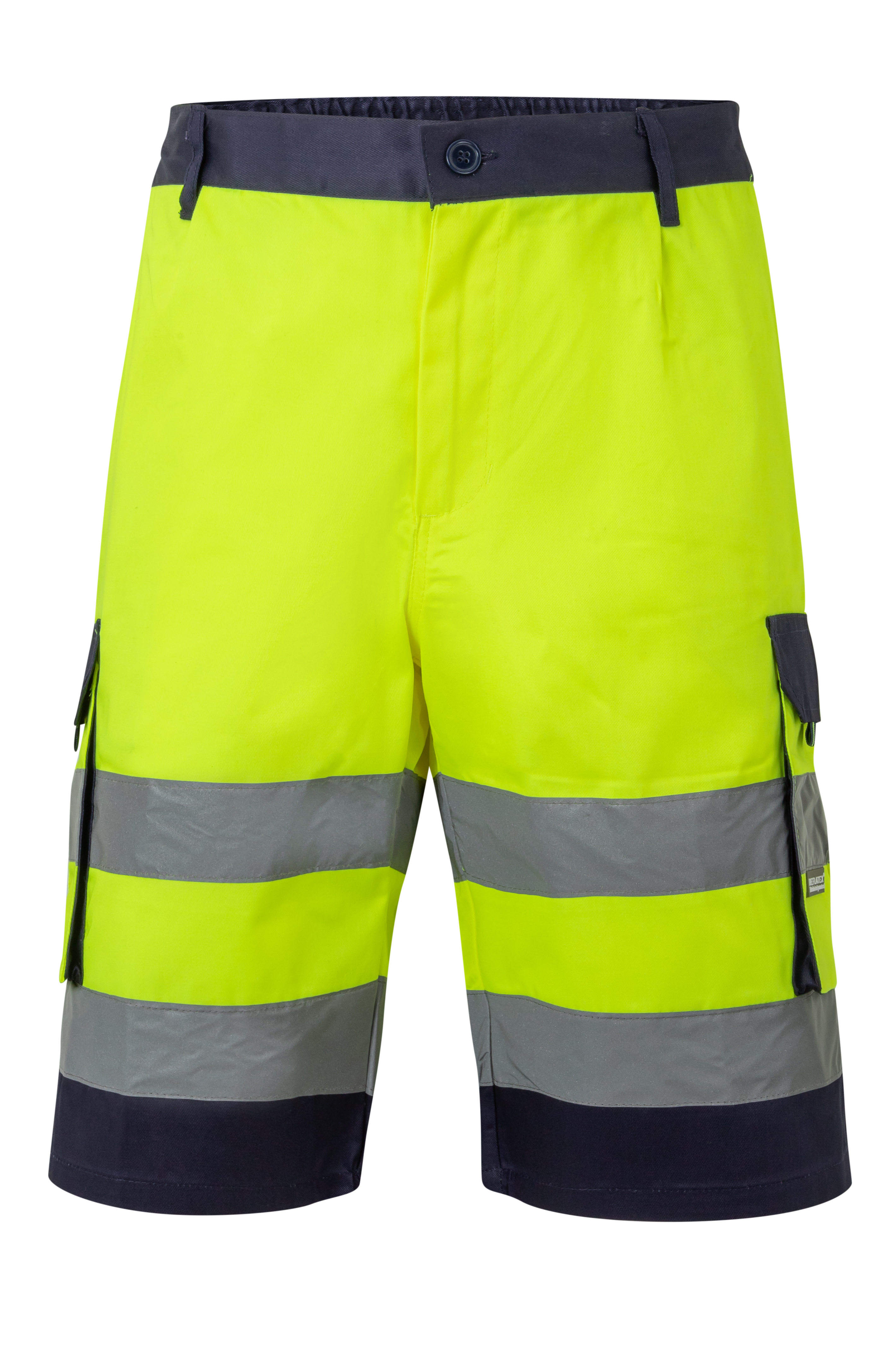 VL HADES. Bermudas bicolor multibolsos (210g/m²), em algodão (20%) e poliéster (80%)