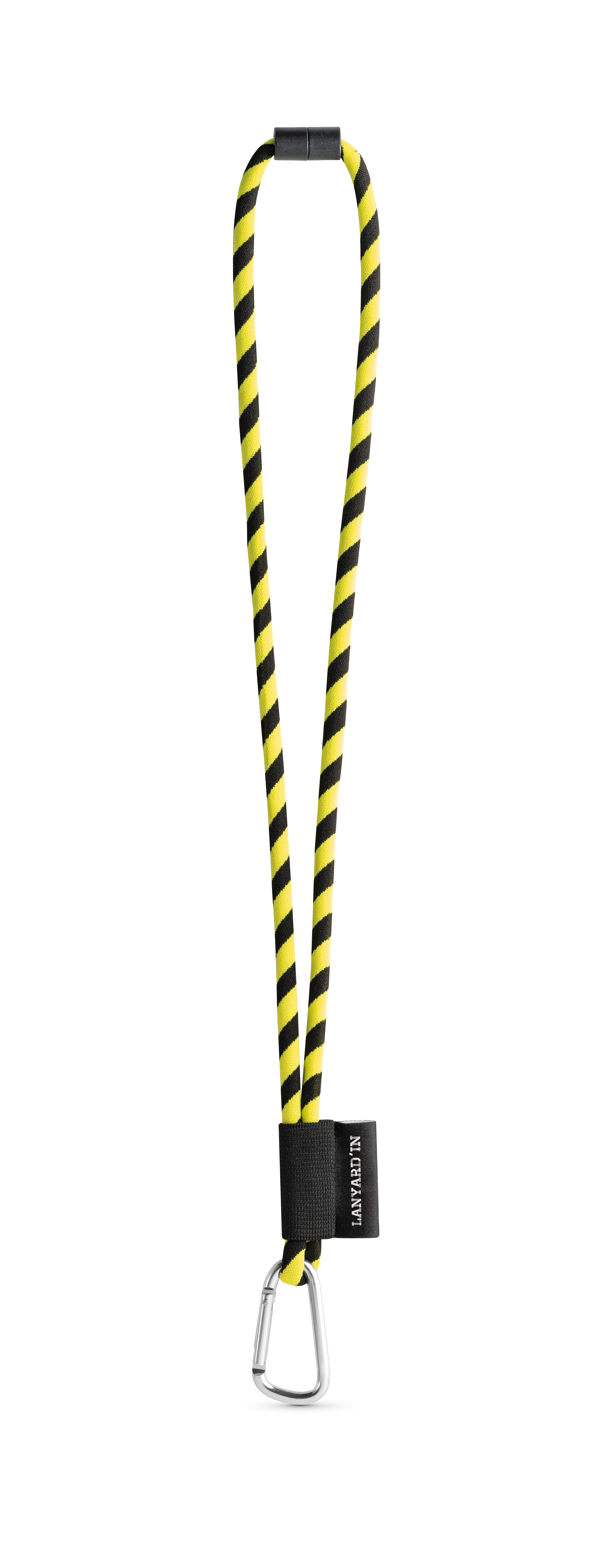 SET Lanyard TUBE Long (Ø 7 mm) com Mosquetão D-Shape 55 mm e Fecho de segurança Ø 7 mm