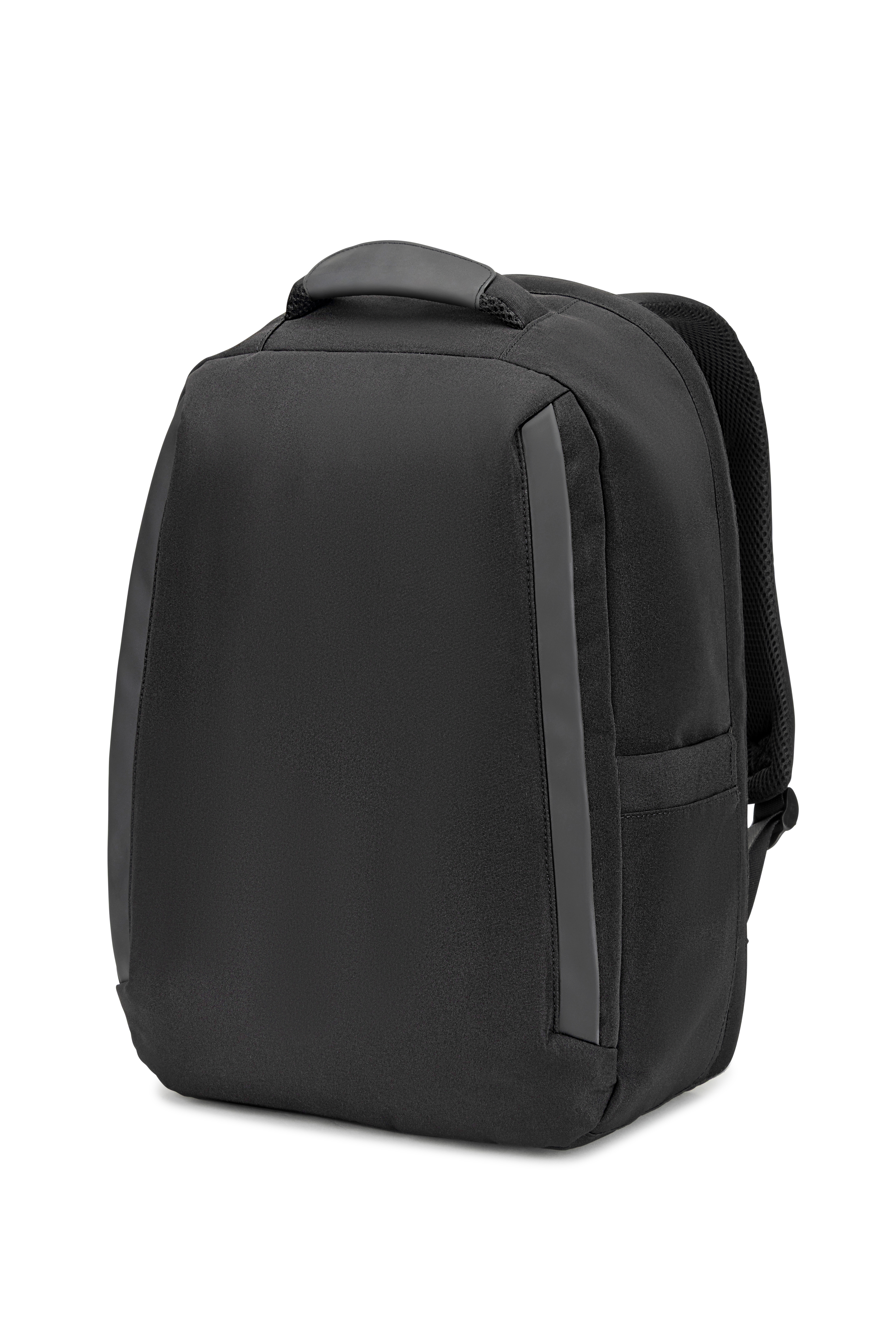 YANGON BPACK. Mochila antirroubo, em sarja com revestimento repelente à água e poliéster reciclado 600D, para computador portátil 17'3"