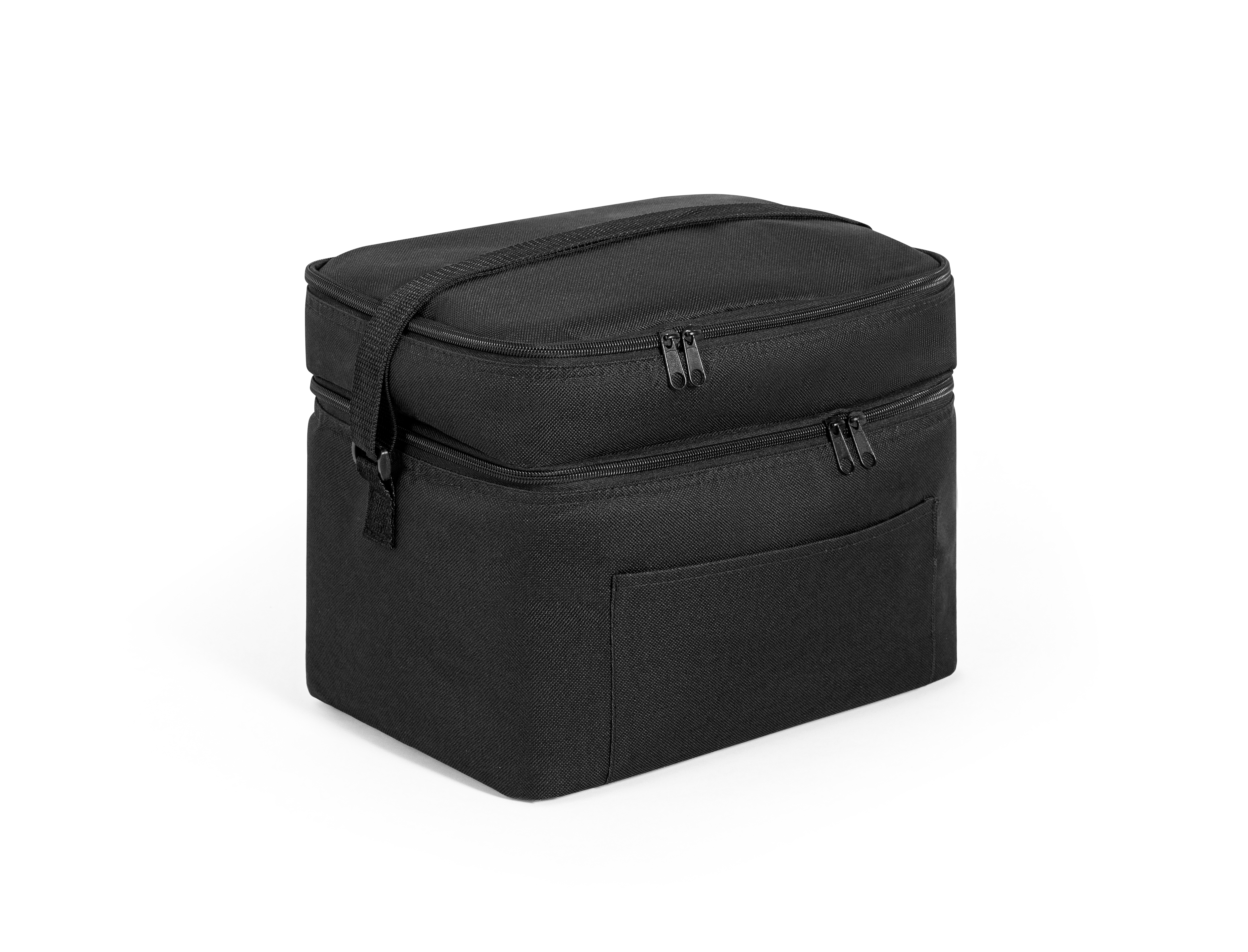 CANCUN LARGE. Saco térmico em poliéster reciclado 600D, com alça em webbing ajustável 14 L