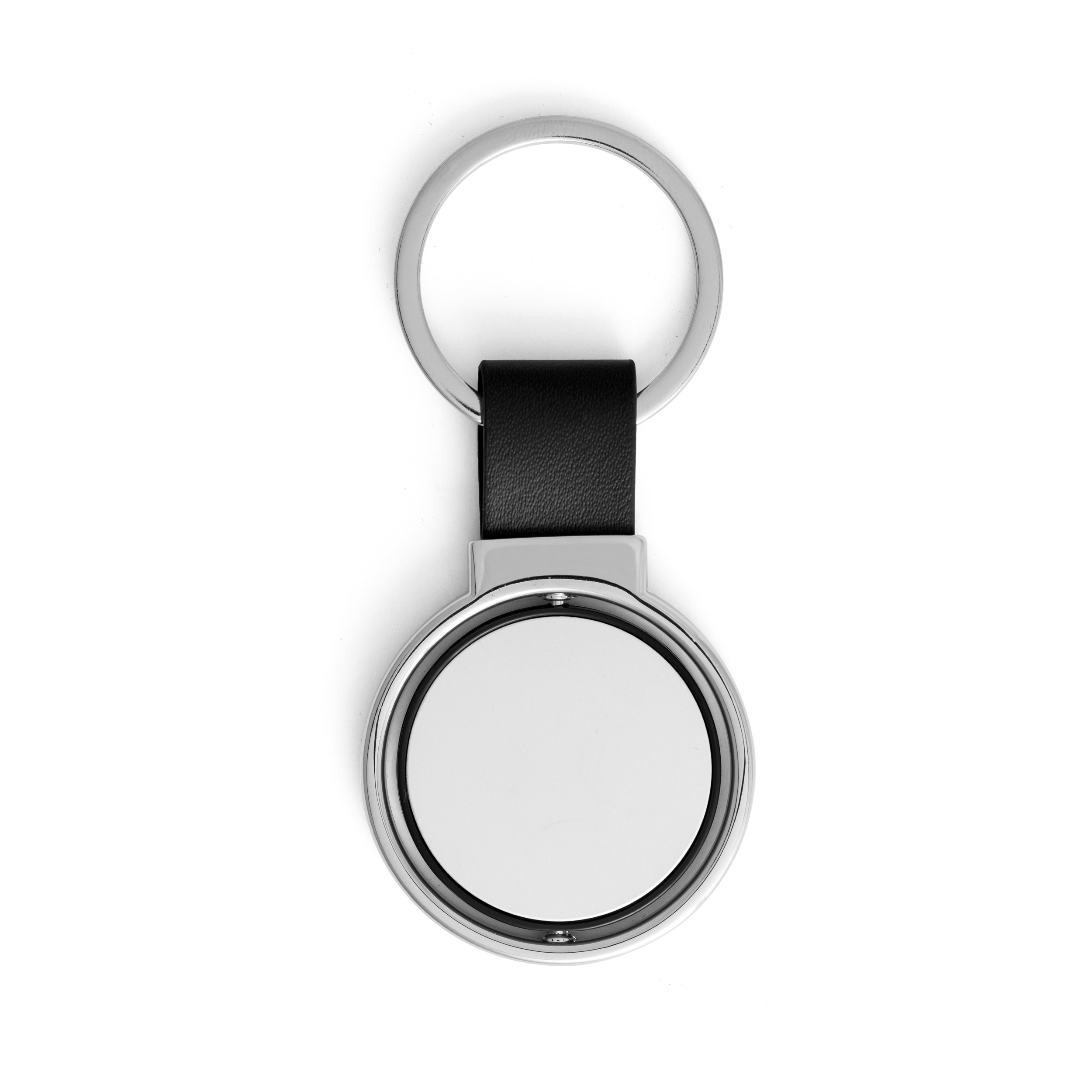 ALBRIGHT. Porta-chaves em metal e PU com possibilidade de personalização doming