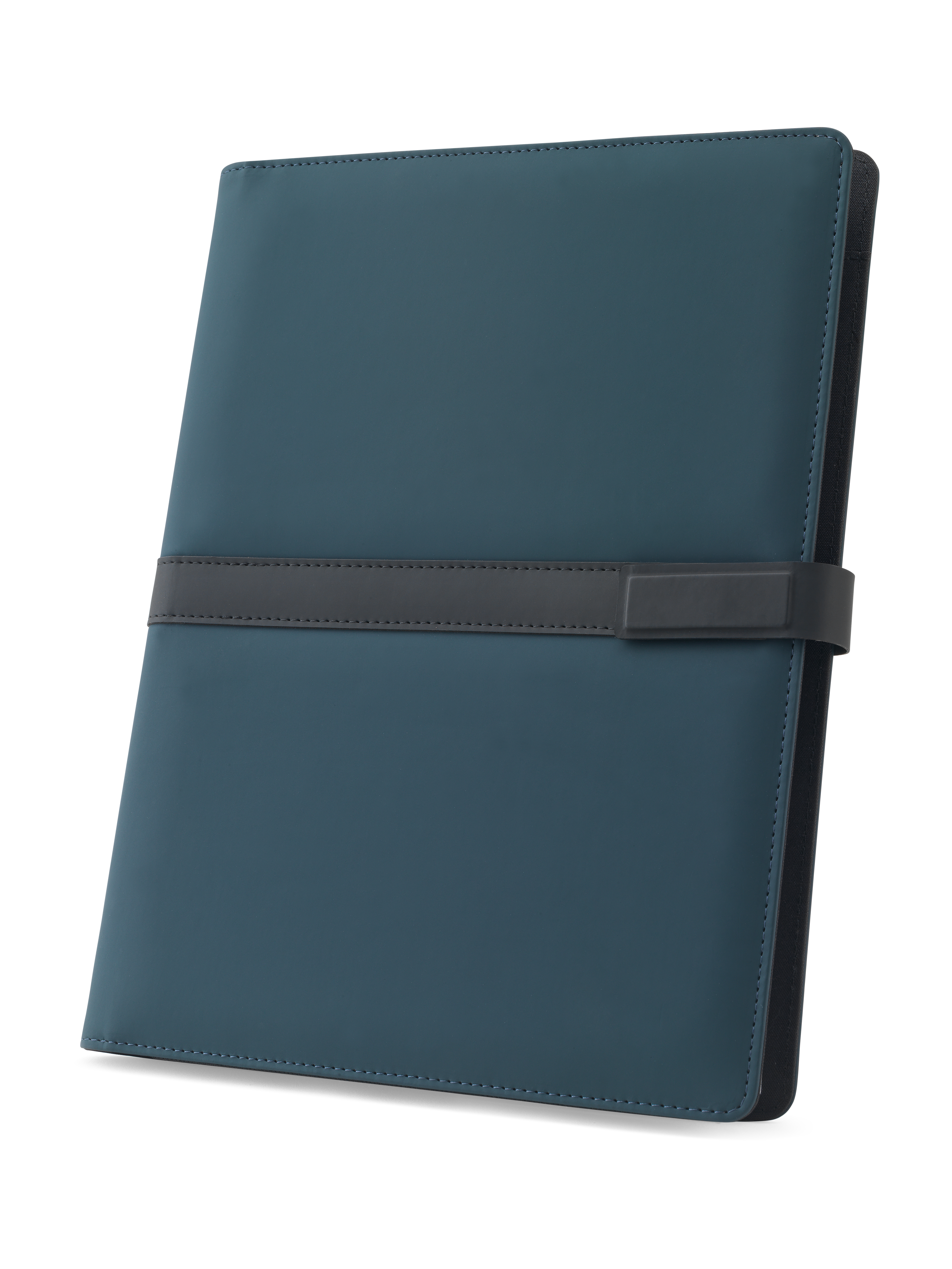 SANDERSON FOLDER. Pasta A4 em PU (50% reciclado) com fecho magnético e bloco de notas com páginas pautadas