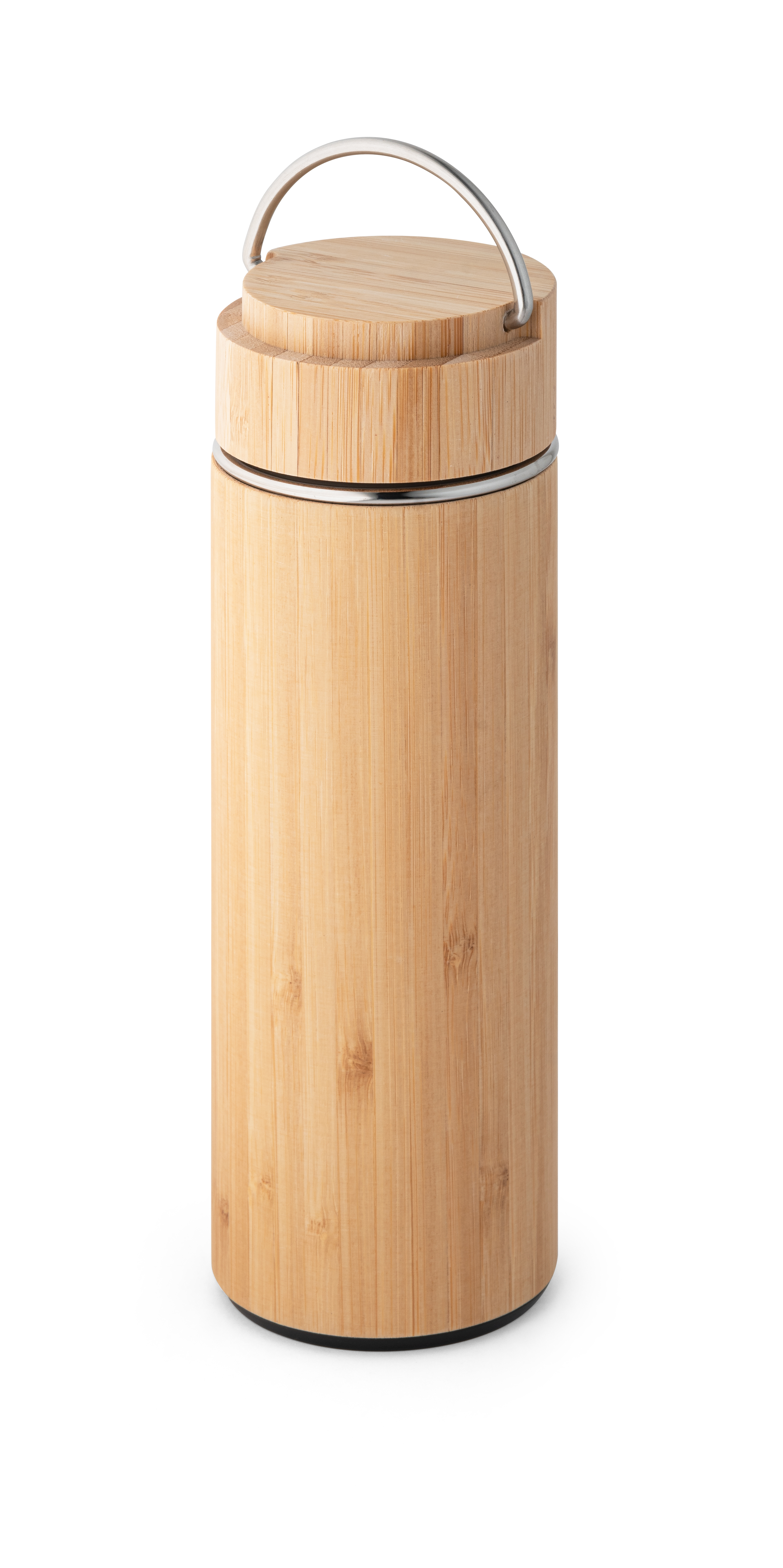 SOW. Garrafa térmica em bambu e aço inoxidável 440 mL