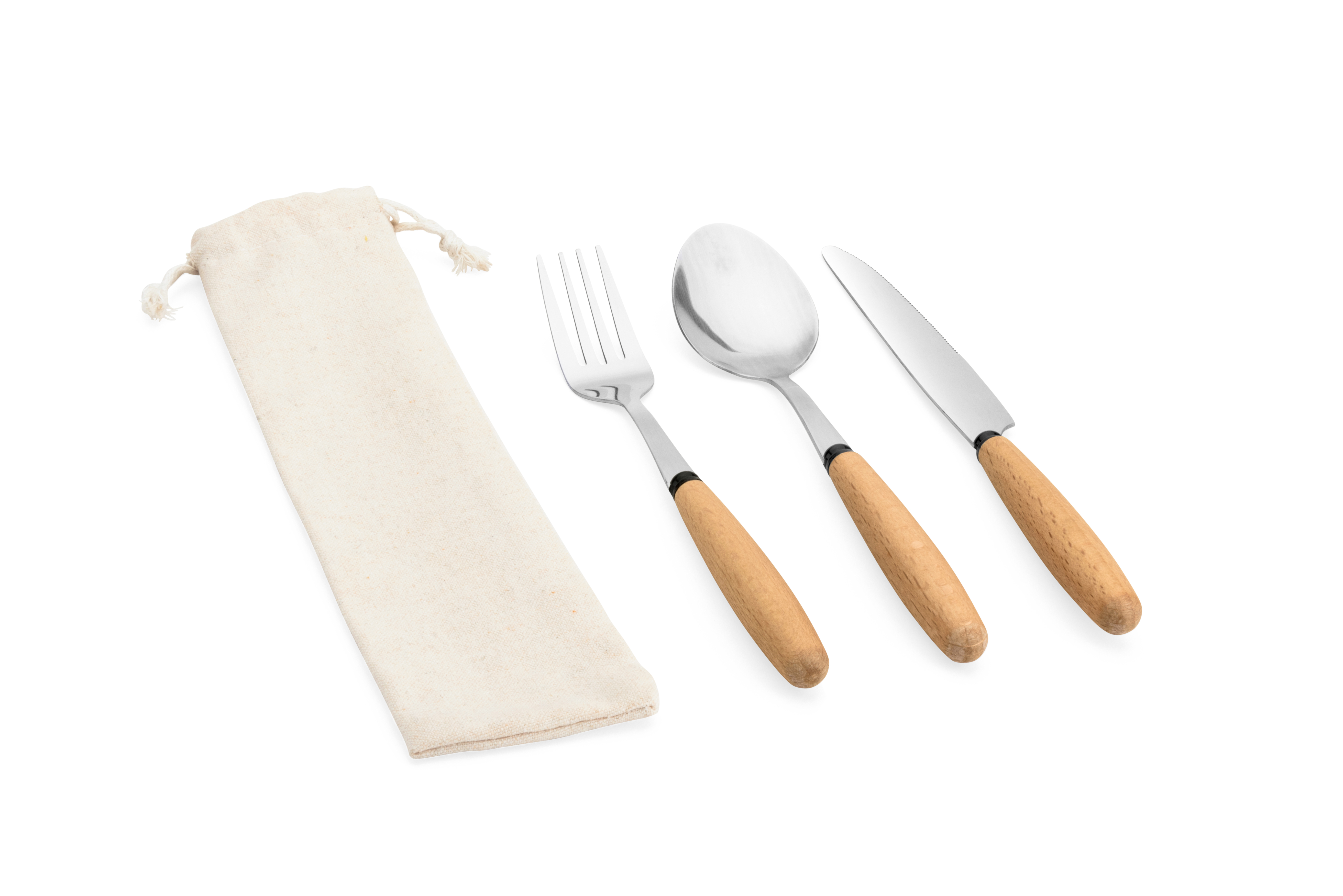 BOULUD. Conjunto de 3 peças em madeira de acácia