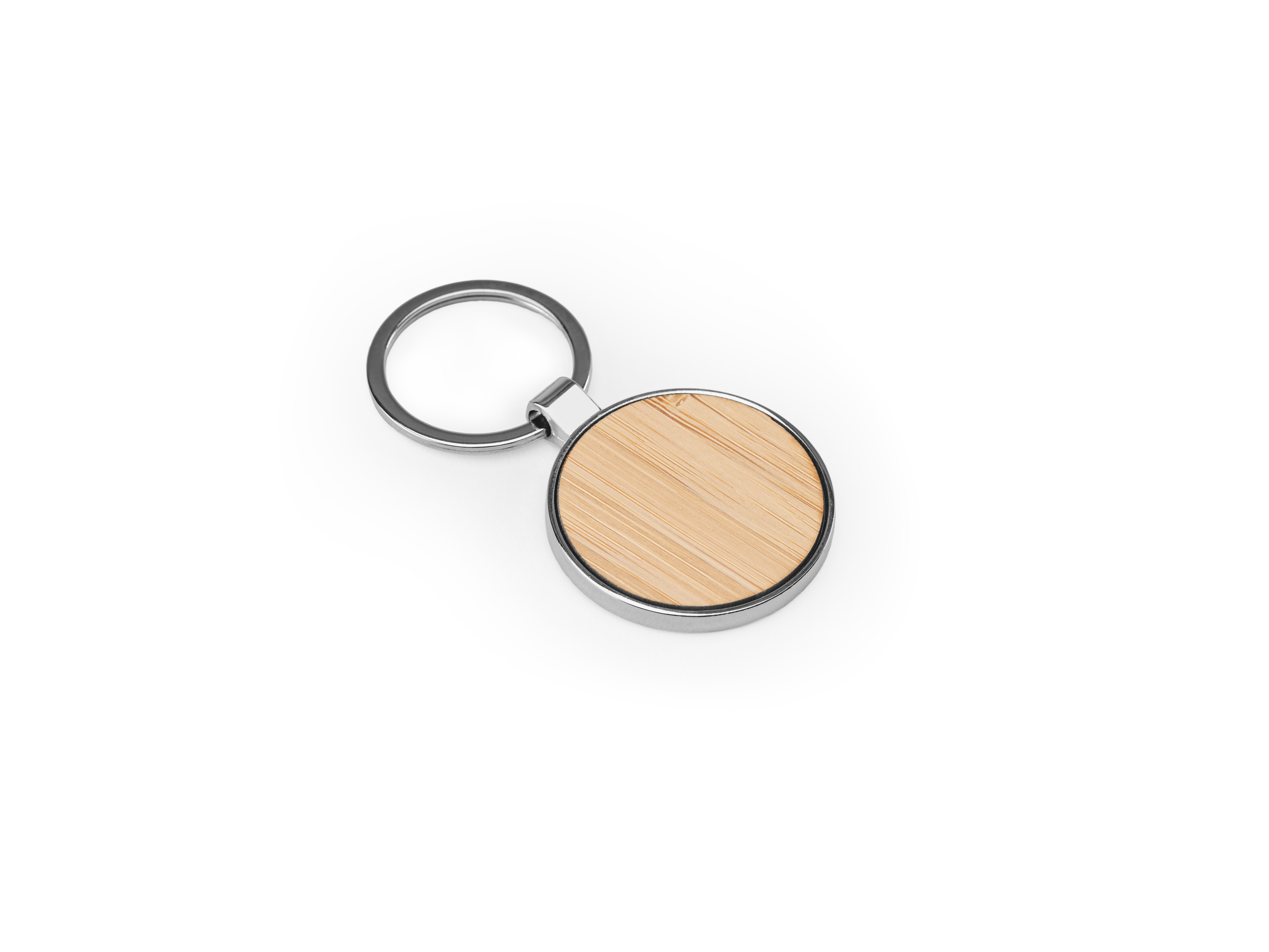 GASTON ROUND. Porta-chaves em ferro com formato redondo em zinco e bambu