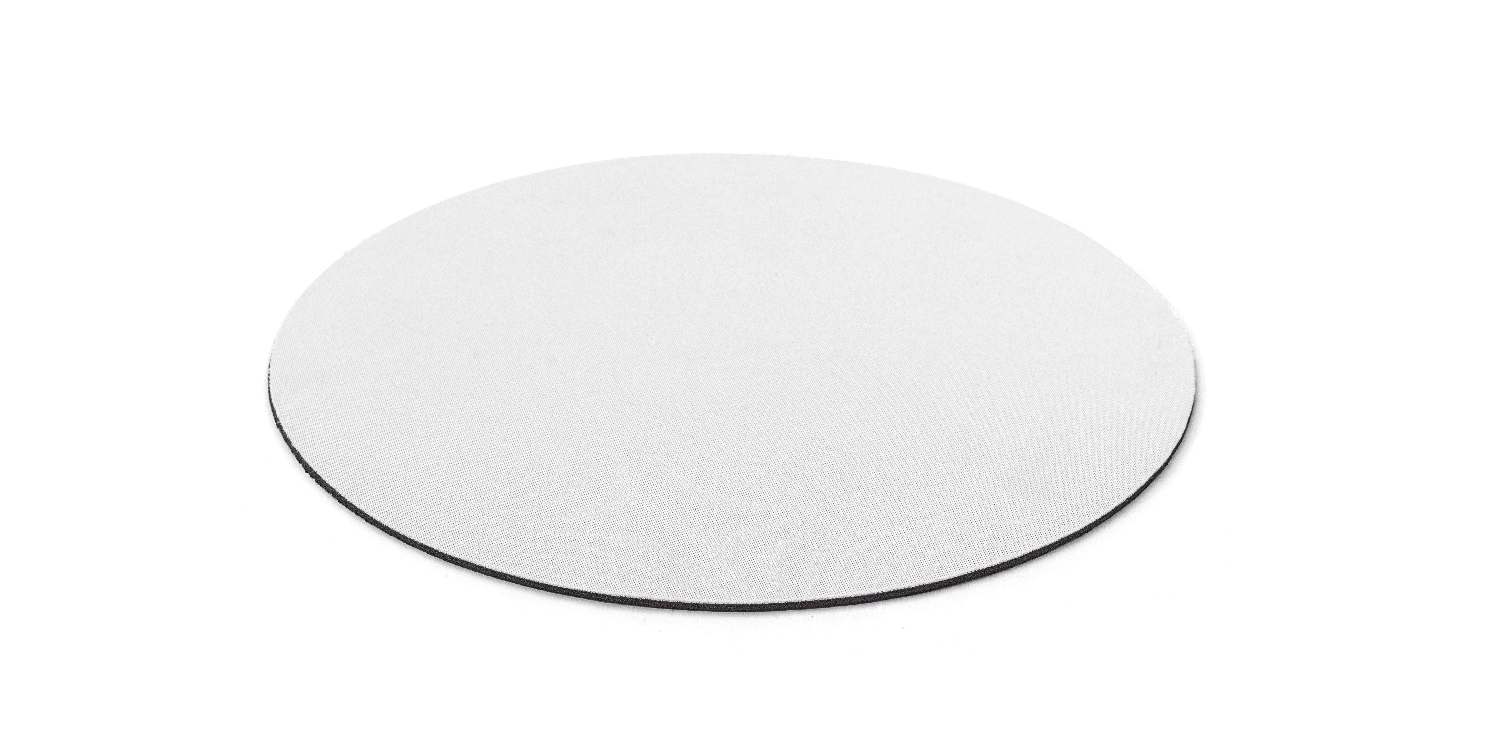 BLAIR ROUND. Tapete de rato de formato redondo com base em borracha