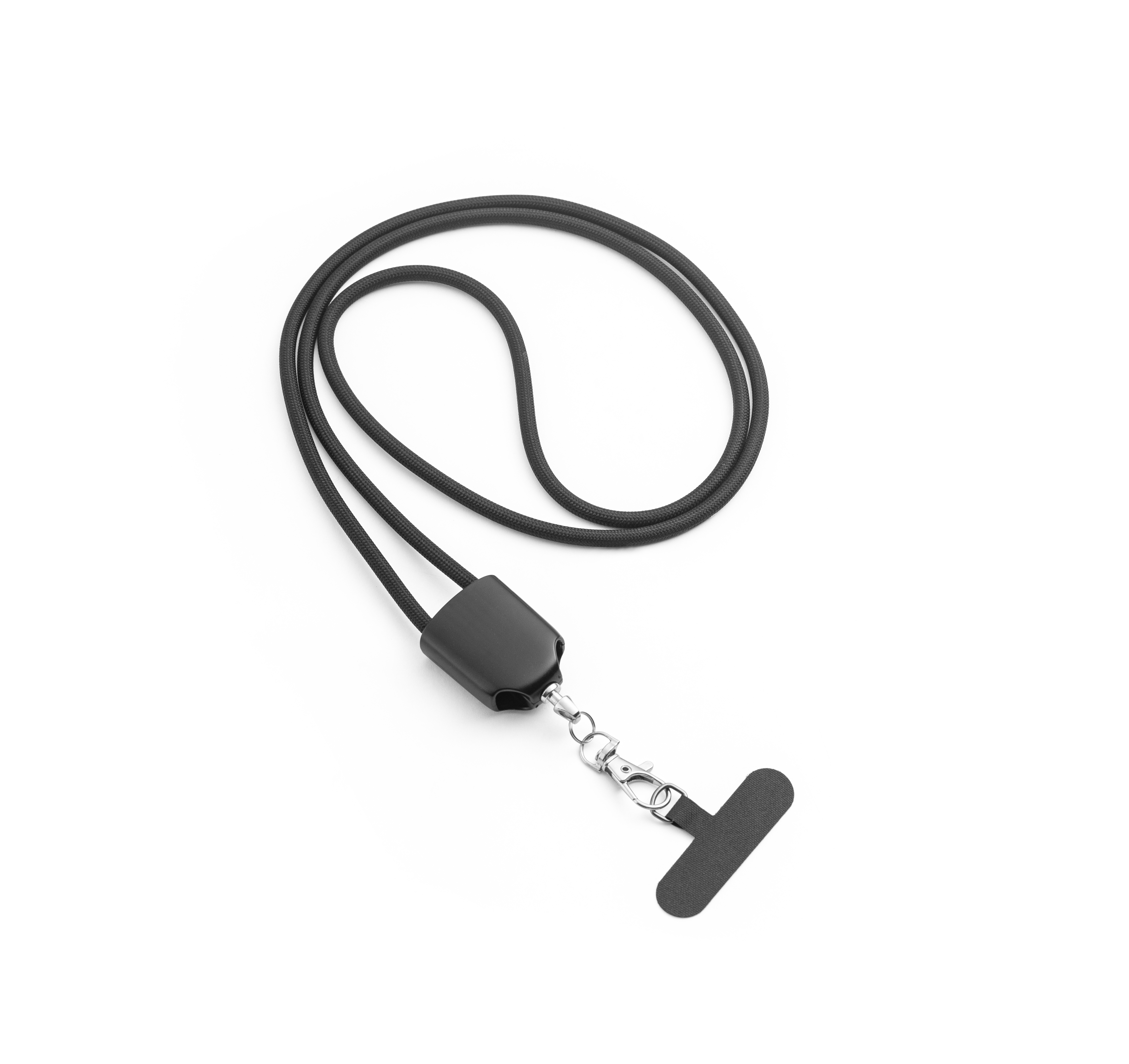 ZEWAIL. Cordão lanyard com suporte para smartphone incluído, cabo USB-C e diversos adaptadores em ABS reciclado e TPE reciclado
