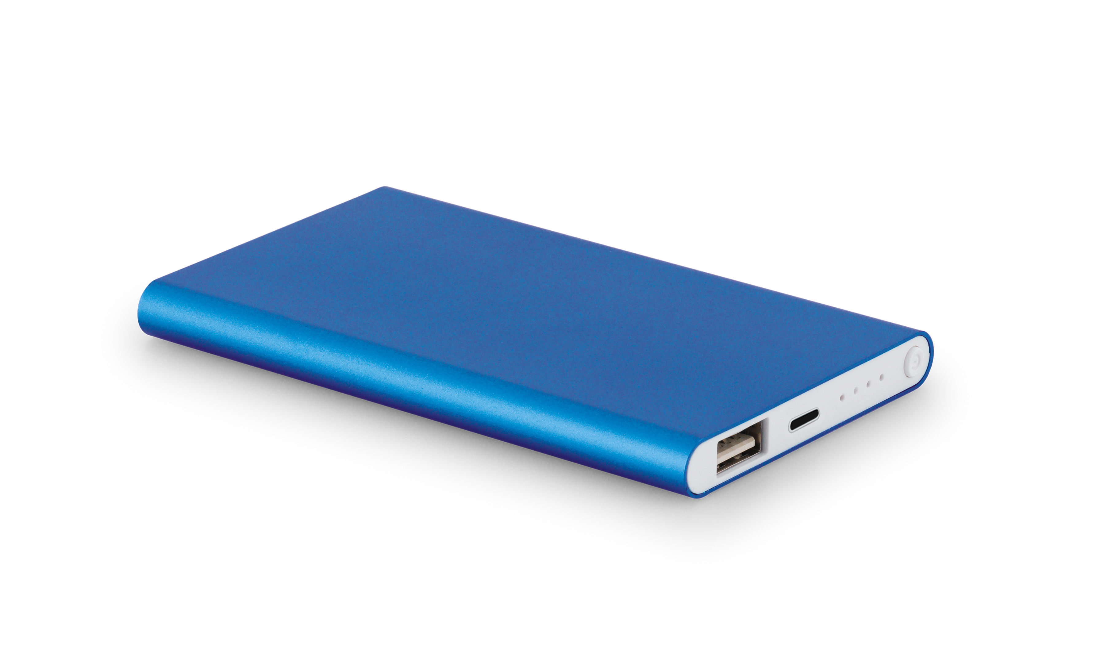 MARCET. Power bank slim 4'000 mAh em ABS reciclado (70%) e Alumínio reciclado (30%)