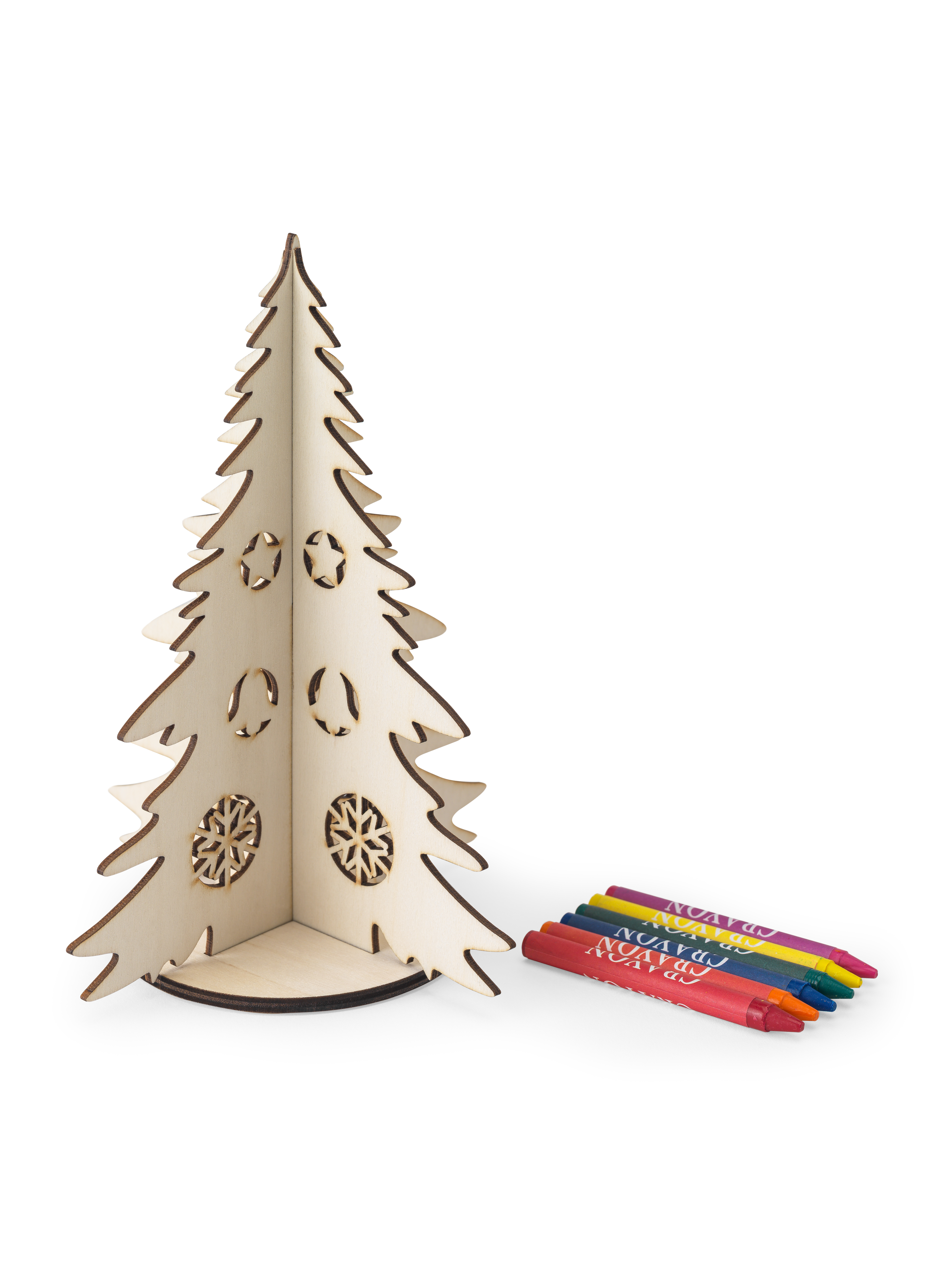 PINERY. Árvore de Natal desmontável para colorir em madeira